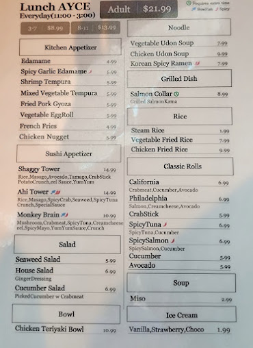 Menu Taizzi Sushi - Katy - 0