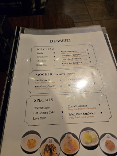 Menu Taizzi Sushi - Katy - 2
