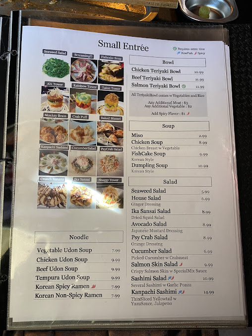Menu Taizzi Sushi - Katy - 3