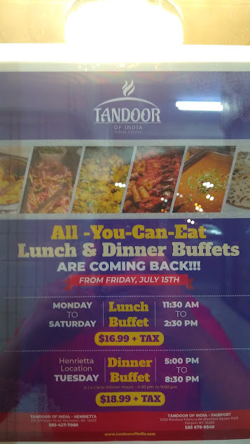 Menu Tandoor Of India Henrietta Ny - 3