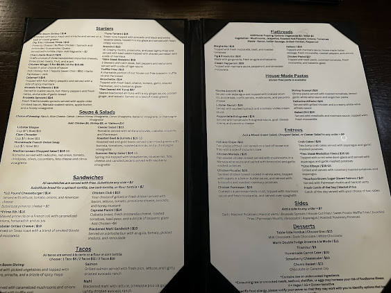 Menu Tap And Vine Quail Hollow - 0
