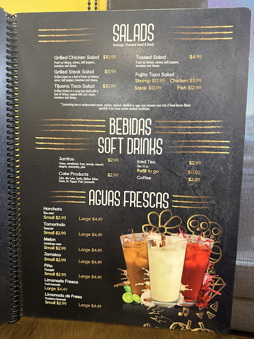 Menu Taqueria Chuyita - 2