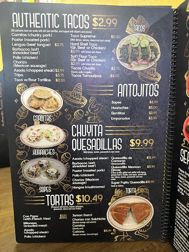 Menu Taqueria Chuyita - 8