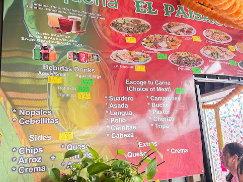 Menu Taqueria El Paisa - 2