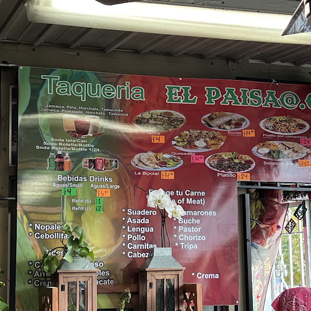 Menu Taqueria El Paisa - 6