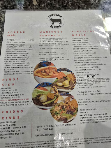 Menu Taqueria El Toro - 8