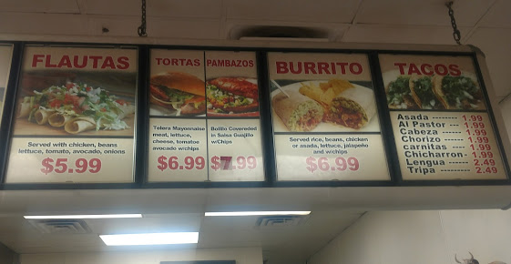 Menu Taqueria La Pasadita - 2