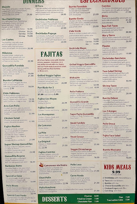 Menu Taqueria Los Mayas - 9