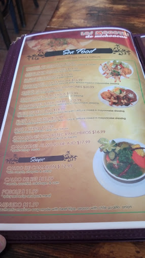 Menu Taqueria Los Mogotes De Michoacan - 2