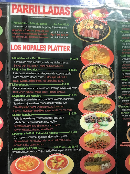 Menu Taqueria Los Nopales - 6