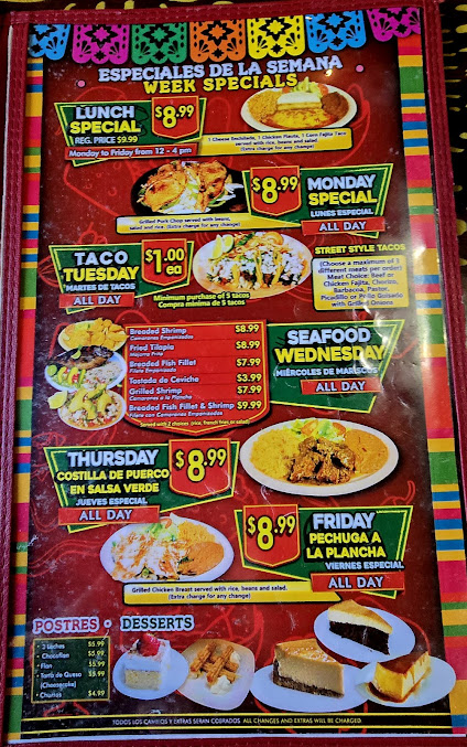 Menu Taquería Mi Pueblito - 1