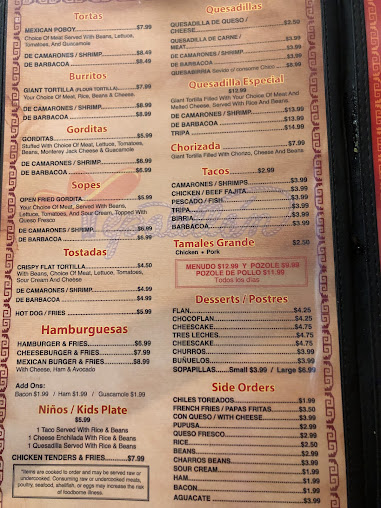 Menu Taqueria Tepatitlan - 0