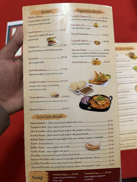 Menu Taste Of India Permian Basin - 1