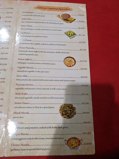 Menu Taste Of India Permian Basin - 2
