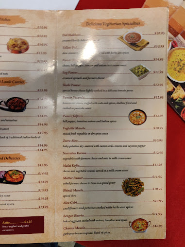 Menu Taste Of India Permian Basin - 3