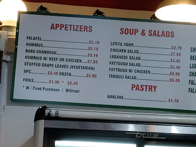 Menu Taste Of Lebanon Restaurant - 3