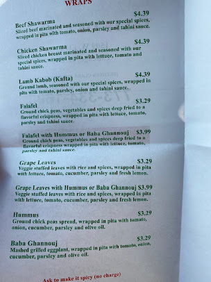 Menu Taste Of Lebanon Restaurant - 6