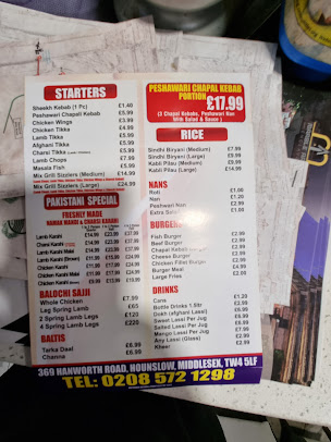 Menu Taste Of Pakistan Restaurant And Take Away - 6