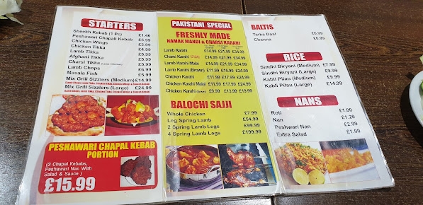 Menu Taste Of Pakistan Restaurant And Take Away - 9
