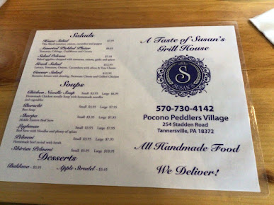 Menu Taste Of Susans Grill House - 4