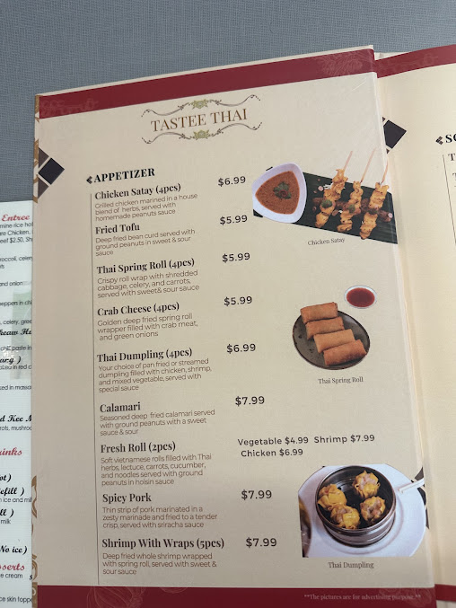 Menu Tastee Thai - 6