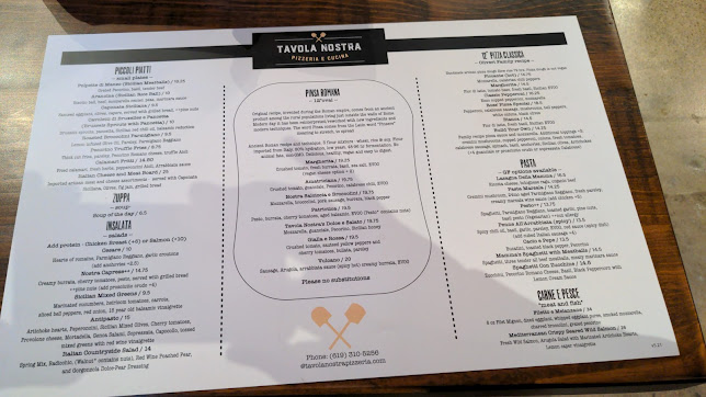 Menu Tavola Nostra Pizzeria E Cucina - 3