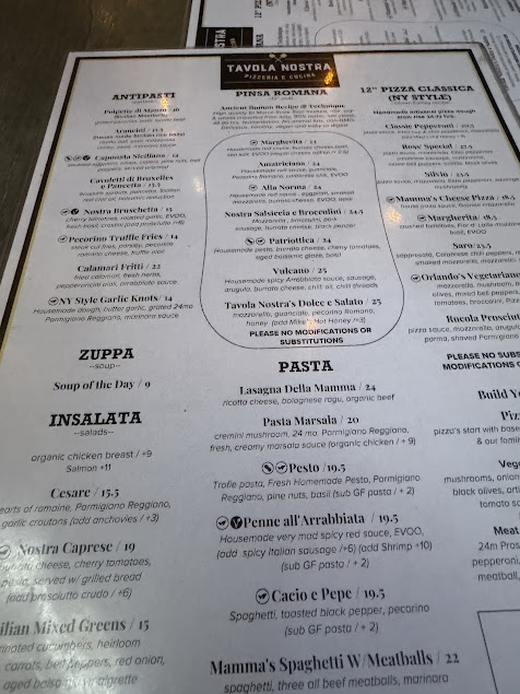 Menu Tavola Nostra Pizzeria E Cucina - 9