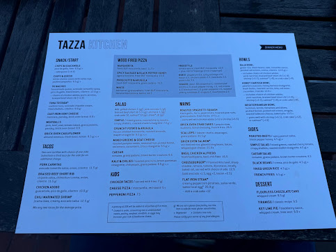 Menu Tazza Kitchen Stone Creek Village - 9
