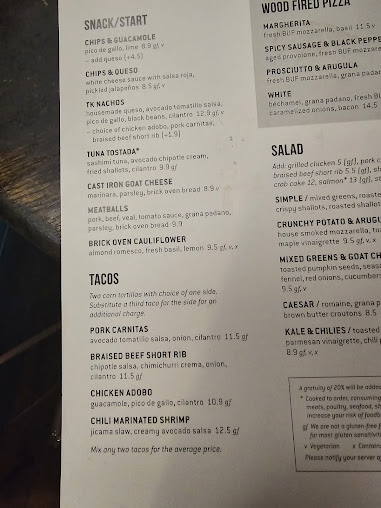 Menu Tazza Kitchen Village District - 1