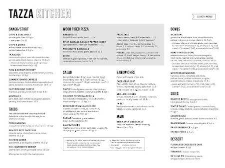 Menu Tazza Kitchen Village District - 9