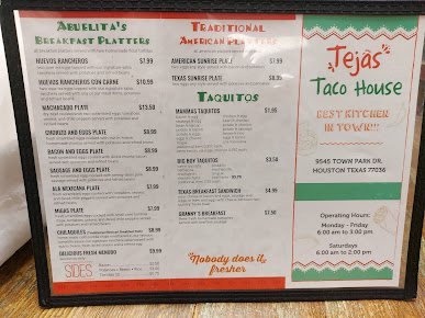 Menu Tejas Taco House - 3