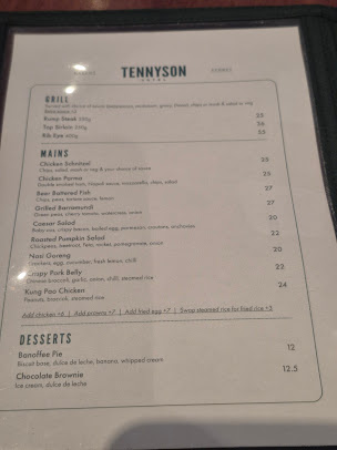 Menu Tennyson Hotel - 7