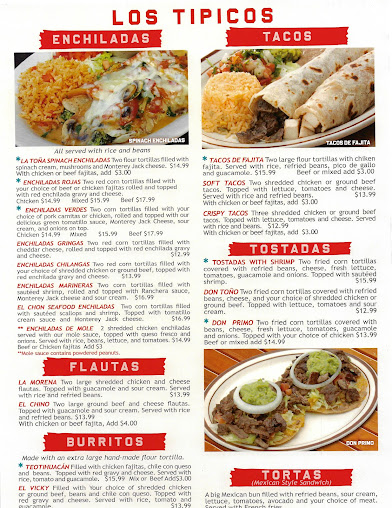 Menu Teotihuacán Mexican Café - 2
