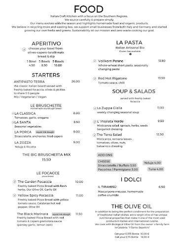 Menu Terra Italian Craft Kitchen - 4
