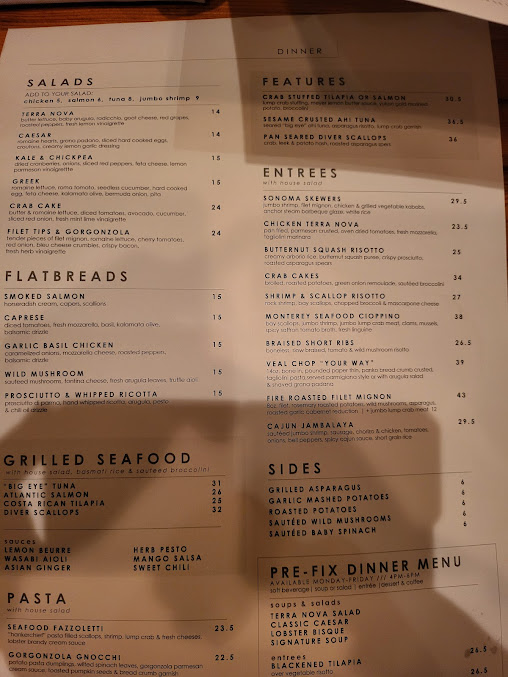 Menu Terra Nova Restaurant - 3