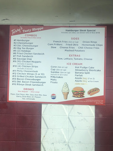Menu Terry's Tasty Shoppe - 0