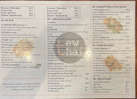 Menu Tew Thai Always Authentic - 0