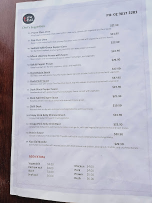 Menu Tew Thai Always Authentic - 2