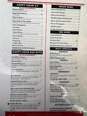 Menu Texas Borders Bar And Grill - 8