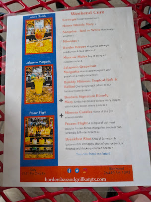 Menu Texas Borders - 1