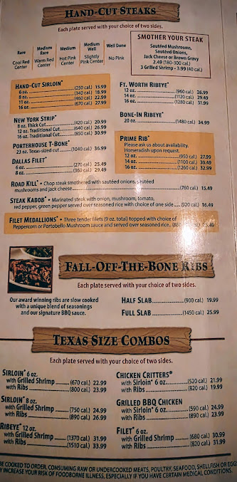 Menu Texas Roadhouse - 15