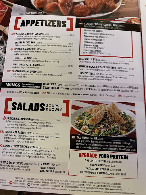 Menu Tgi Fridays - 1