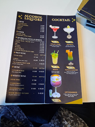 Menu Thai Flavors Restaurant Mollymook - 3