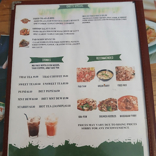 Menu Thai Garden Cuisine - 1