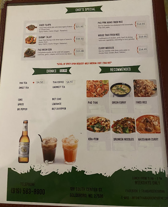 Menu Thai Garden Cuisine - 9