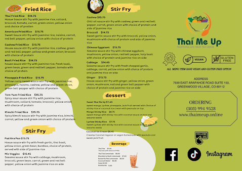 Menu Thai Me Up Greenwood Village - 1