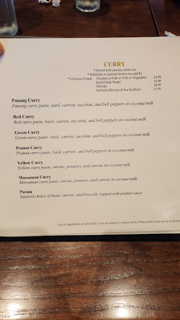 Menu Thai Place Restaurant And Full Bar - 2