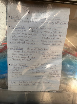 Menu Thai Sidewalk - 3