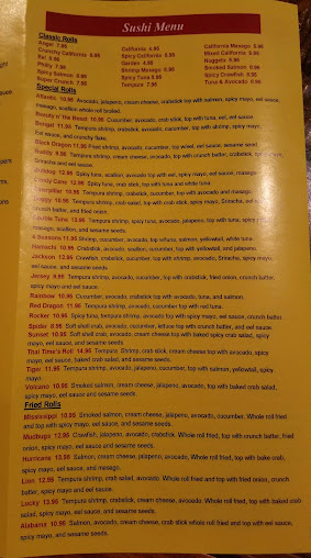 Menu Thai Time Thai And Sushi Restaurant - 6