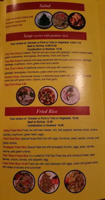Menu Thai Time Thai And Sushi Restaurant - 7